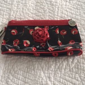 SALE!!! VERA BRADLEY FRILL WRISTLET BLACK RED
